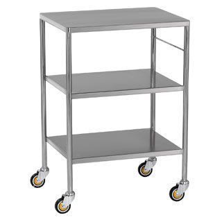 Dressing trolley / stainless steel / 3-tray DTSF/450/3/SD Bristol Maid Hospital Metalcraft