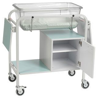 Transparent hospital baby bassinet BA/6 Bristol Maid Hospital Metalcraft