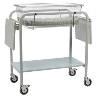 Transparent hospital baby bassinet BA/3/B Bristol Maid Hospital Metalcraft