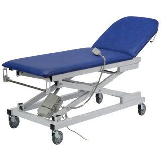 Electrical examination table / on casters / height-adjustable / 2-section EC015/BB Bristol Maid Hospital Metalcraft