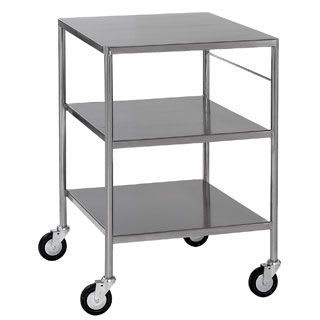 Dressing trolley / stainless steel / 3-tray DTSF/66/3/SD Bristol Maid Hospital Metalcraft
