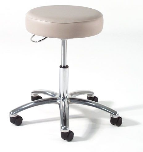 Medical stool / height-adjustable / on casters / with backrest 873 Intensa