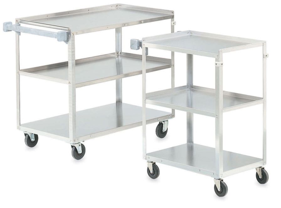 Multi-function trolley / stainless steel / 3-tray 143, 142 Intensa