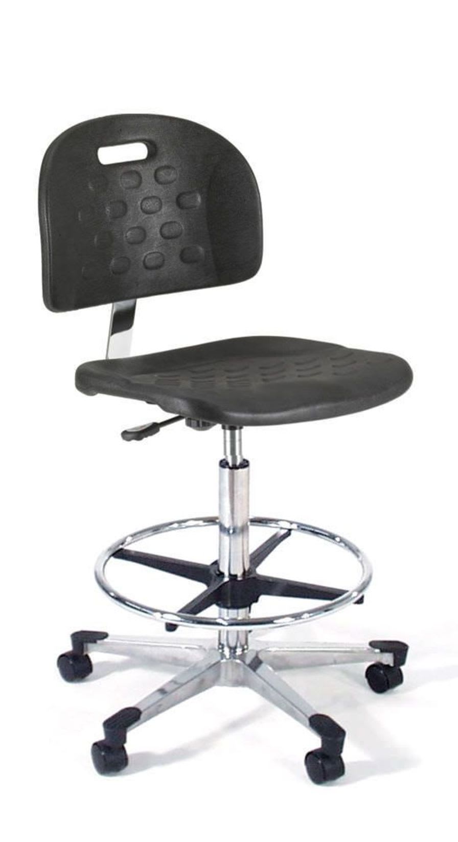 Medical stool / height-adjustable / on casters / with backrest 842 Intensa