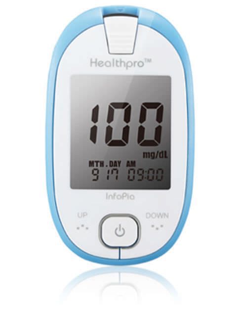 Blood glucose meter 10 - 600 mg/dL | Healthpro Infopia