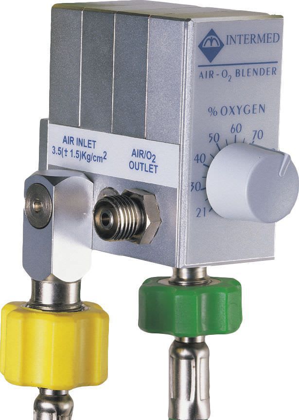 Respiratory gas blender / air / O2 / with dual flow meter tubes BLENDER Intermed Equipamento Médico Hospitalar Ltda.