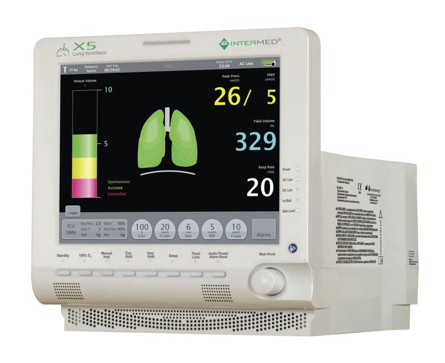 Resuscitation ventilator / with touch screen IX5 Intermed Equipamento Médico Hospitalar Ltda.
