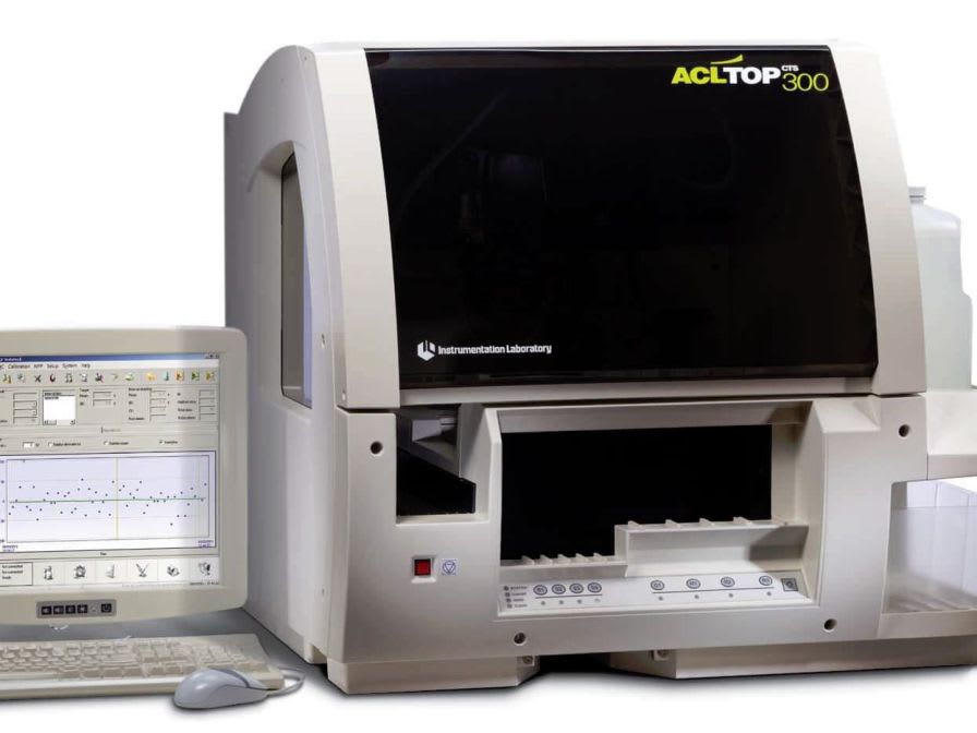 Automatic coagulation analyzer 110 tests/h | ACL TOP 300 CTS Instrumentation Laboratory