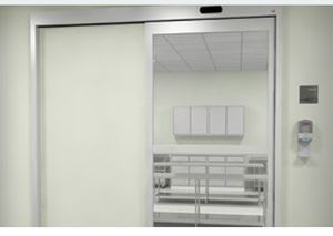 Laboratory door / hospital / automatic / sliding PPS Horton Doors