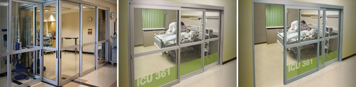 Laboratory door / hospital / automatic / sliding Profiler® Horton Doors