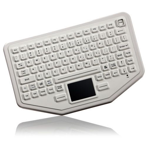 Disinfectable medical keyboard / wireless / washable / with touchpad BT-87-TP-FL IKEY