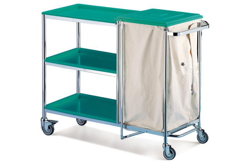 Dirty linen trolley / clean linen / with shelf / 1-bag CA9010 Givas