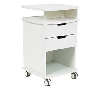 Bedside cabinet / for healthcare facilities / on casters / 2-drawer Cromwell BLCR01 Healthcare Design