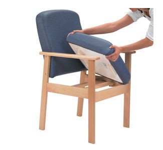 Chair with backrest / with armrests / height-adjustable 160 kg | 832 Healthcare Design