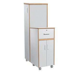 Bedside cabinet / for healthcare facilities / with drawer / on casters Valletta BLVA01 Healthcare Design