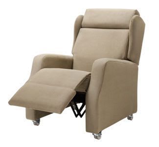 Reclining medical sleeper chair / lifting / with legrest / on casters WOODCOTE1 Healthcare Design