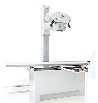 Electrical radiography table / with tube-stand CDR BUCKYTABLE IBIS
