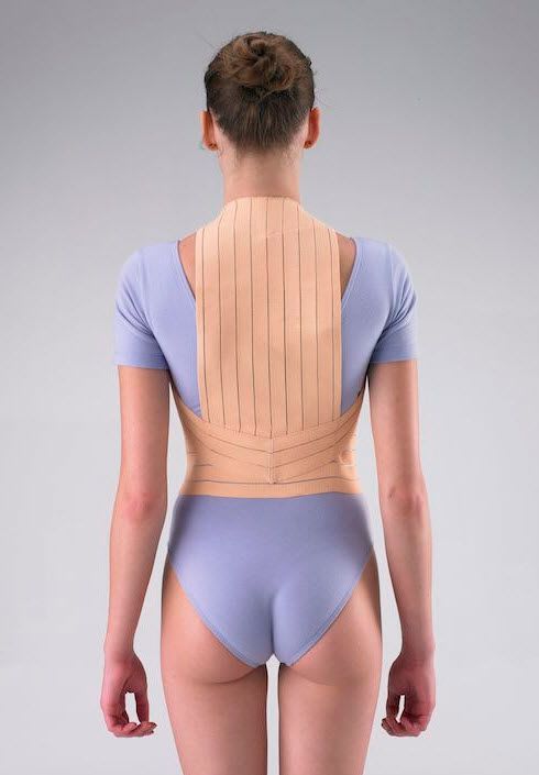 Posture corrective orthosis (orthopedic immobilization) / vertebral hyperextention / with flexible stays / flexible HCLE300 Huntex Corporation