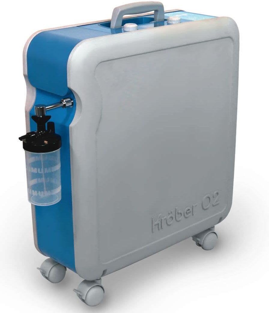 Oxygen concentrator / on casters Kröber O2 HEYER Medical
