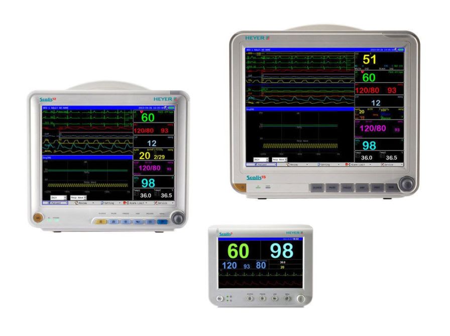 SpO2 multi-parametric monitor / NIBP / Oxy-CRG / ECG Scalis HEYER Medical