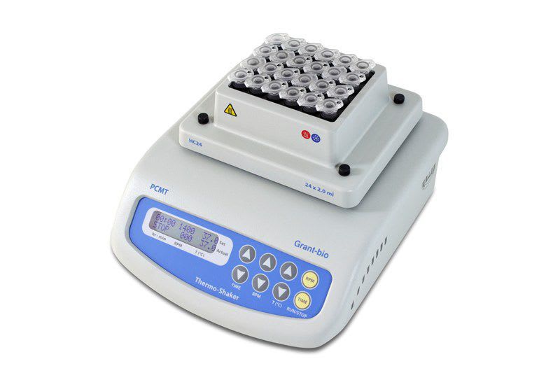 Microplate laboratory incubator shaker 4 °C ... 100 °C, 250 - 1400 rpm | PCMT Grant Instruments