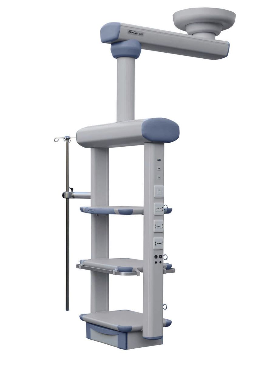 Ceiling-mounted medical pendant / articulated / single-arm / ICU YDT-IDT Hunan taiyanglong medical
