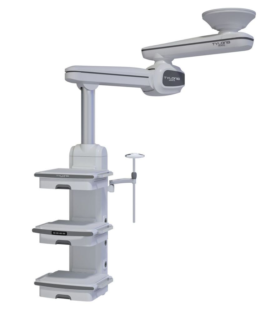 Ceiling-mounted medical pendant / articulated / motorized / with column YDT-QJ-3 Hunan taiyanglong medical