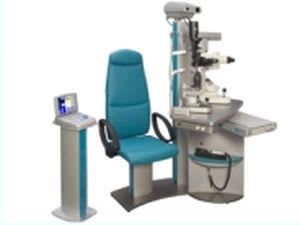 Ophthalmic workstation / equipped / with chair / 1-station HS 810 Haag-Streit Diagnostics