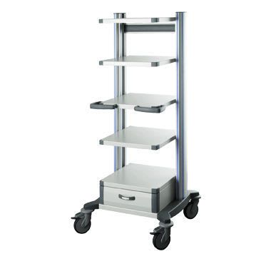 Medical device trolley / 4-tray toro HAEBERLE