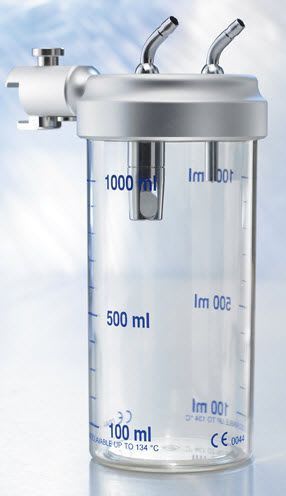 Medical suction pump jar 1 L | 660-0255 Heyer Aerotech