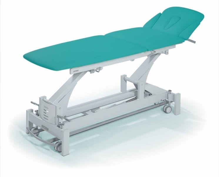 Electrical massage table / on casters / height-adjustable / 3 sections Trioplus Luxe GymnaUniphy
