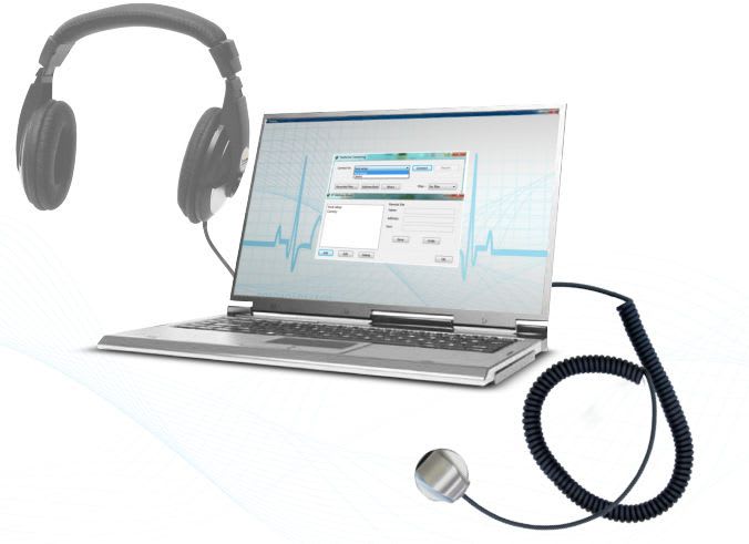 Electronic stethoscope / teleconsultation StethOne™ Streaming GlobalMed