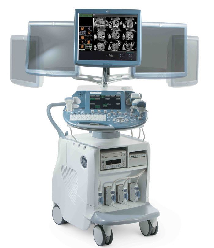 Ultrasound system / on platform / for gynecological and obstetric ultrasound imaging Voluson E6 GE Healthcare