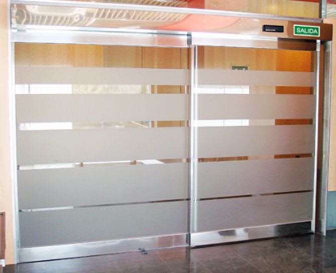 Hospital door / automatic / sliding / stainless steel AS-300 Grupsa