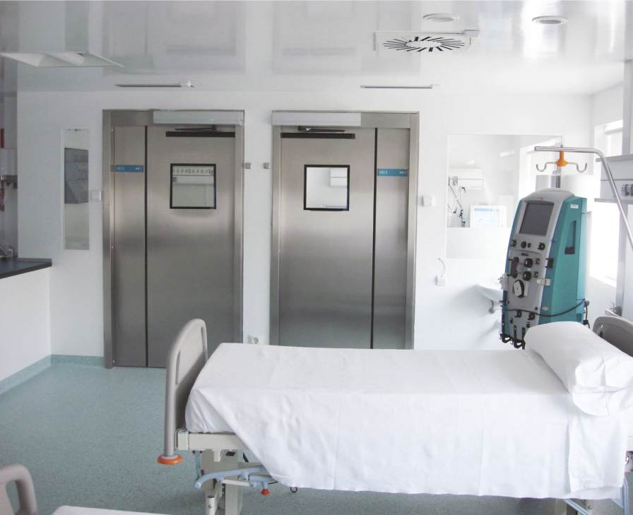 Laboratory door / hospital / automatic / swinging HS-202B Grupsa