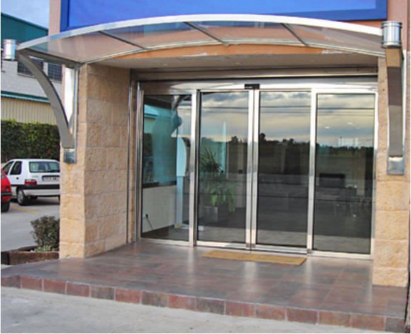 Hospital door / sliding / automatic / with glass panel AS-600 Grupsa