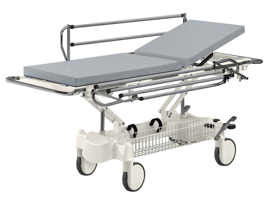 Transfer stretcher trolley / transport / X-ray transparent / height-adjustable WP-06 Famed ?ywiec sp. z o.o.
