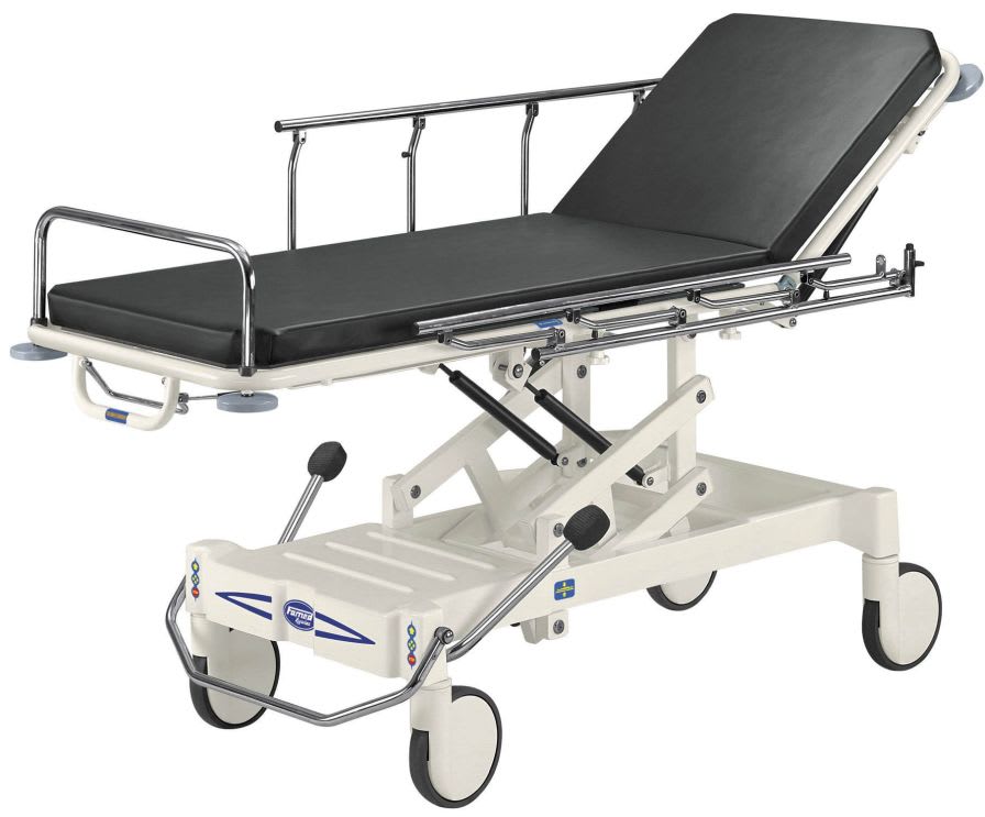 Transfer stretcher trolley / transport / height-adjustable / X-ray transparent WP-02.0 Famed ?ywiec sp. z o.o.