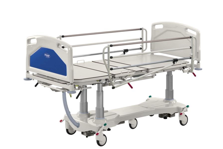 Intensive care bed / on casters / height-adjustable / 4 sections ACENS+ Famed ?ywiec sp. z o.o.