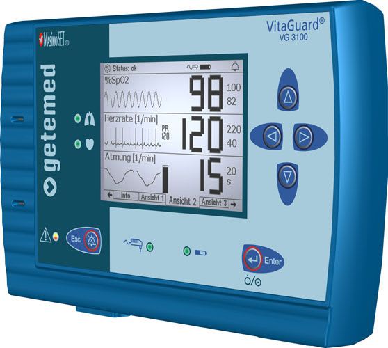 Vital signs monitor VitaGuard® VG 3100 GETEMED Medizin- und Informationstechnik