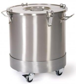 Stainless steel waste bin / on casters ER-1350, ER-1351 ERYIGIT Medical Devices