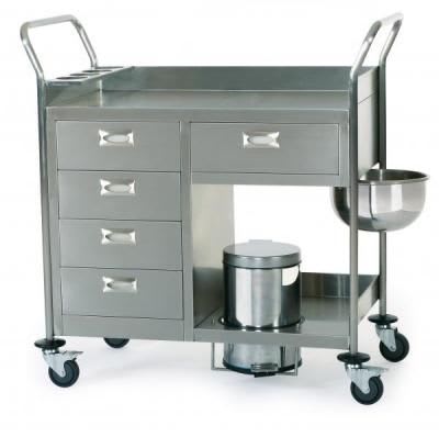 Dressing trolley / stainless steel ER-105x series ERYIGIT Medical Devices