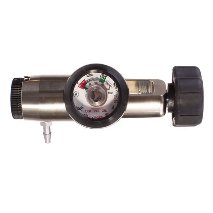 Oxygen pressure regulator / adjustable-flow CGA 870 - Premium Plated Brass Essex Industries