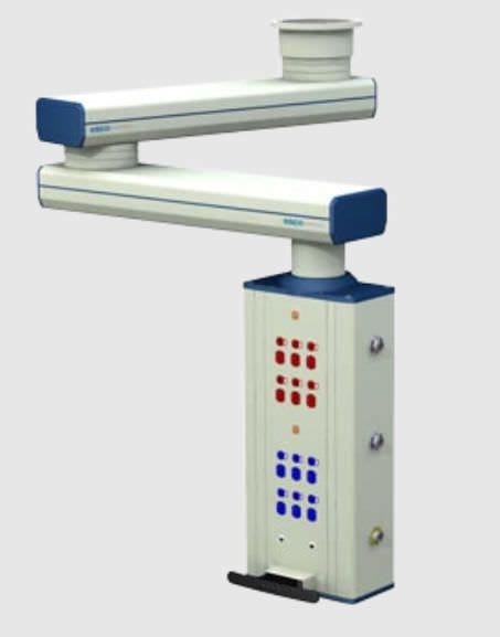 Ceiling-mounted medical pendant / height-adjustable / with column / intensive care SIGMA 800 ESCO Medicon