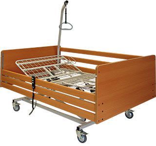 Electrical bed / height-adjustable / 3 sections aks-SB XL aks - Aktuelle Krankenpflege Systeme