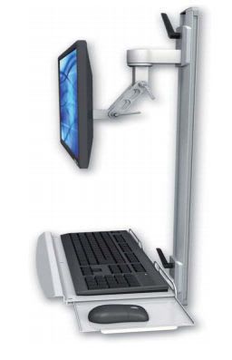 Medical computer workstation / wall-mounted / height-adjustable Ultra 500i Devlin Medical