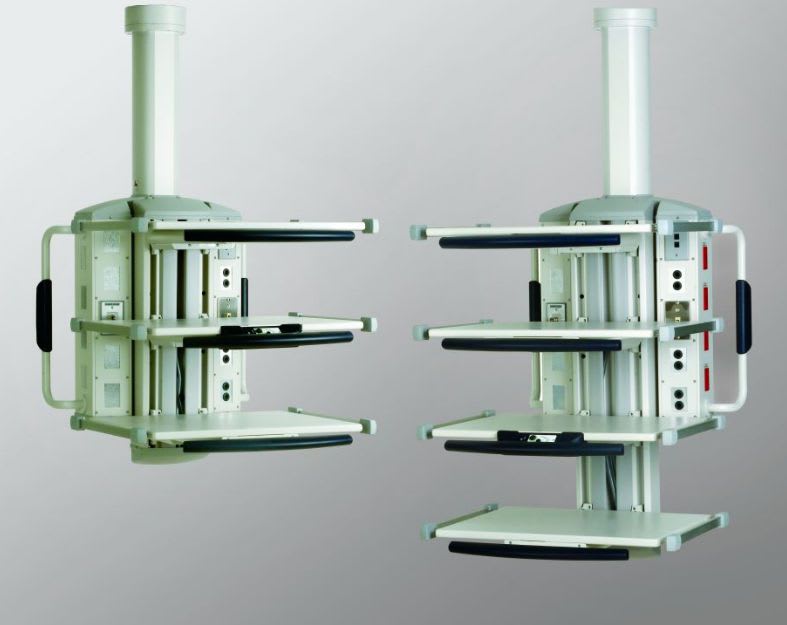 Ceiling-mounted supply column TELETOM® Berchtold