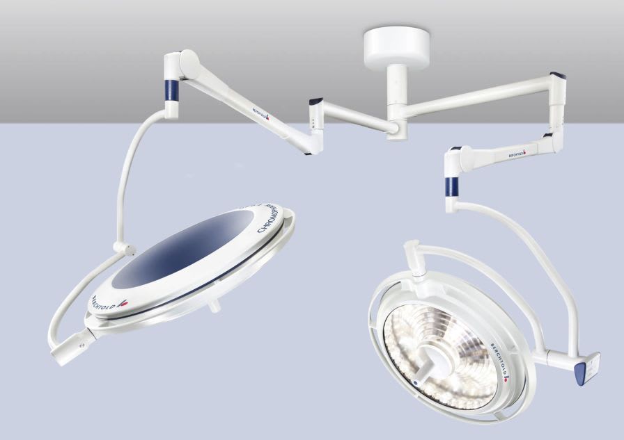LED surgical light / ceiling-mounted / 1-arm 125 000 lux | CHROMOPHARE F 528 Berchtold