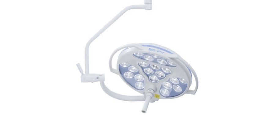 LED surgical light / ceiling-mounted / with control panel / 1-arm 115 000 lux | LED 2 MC Dr. Mach