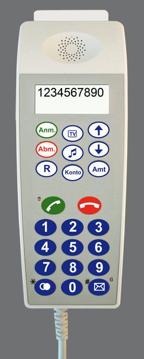 Medical handset with hygienic keypad CP 300 IP/CP 310 IP Ergophone